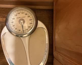 Antique weight scales