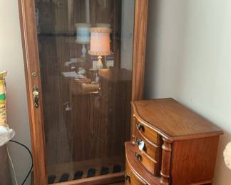 Gun cabinet standing jewelry chest