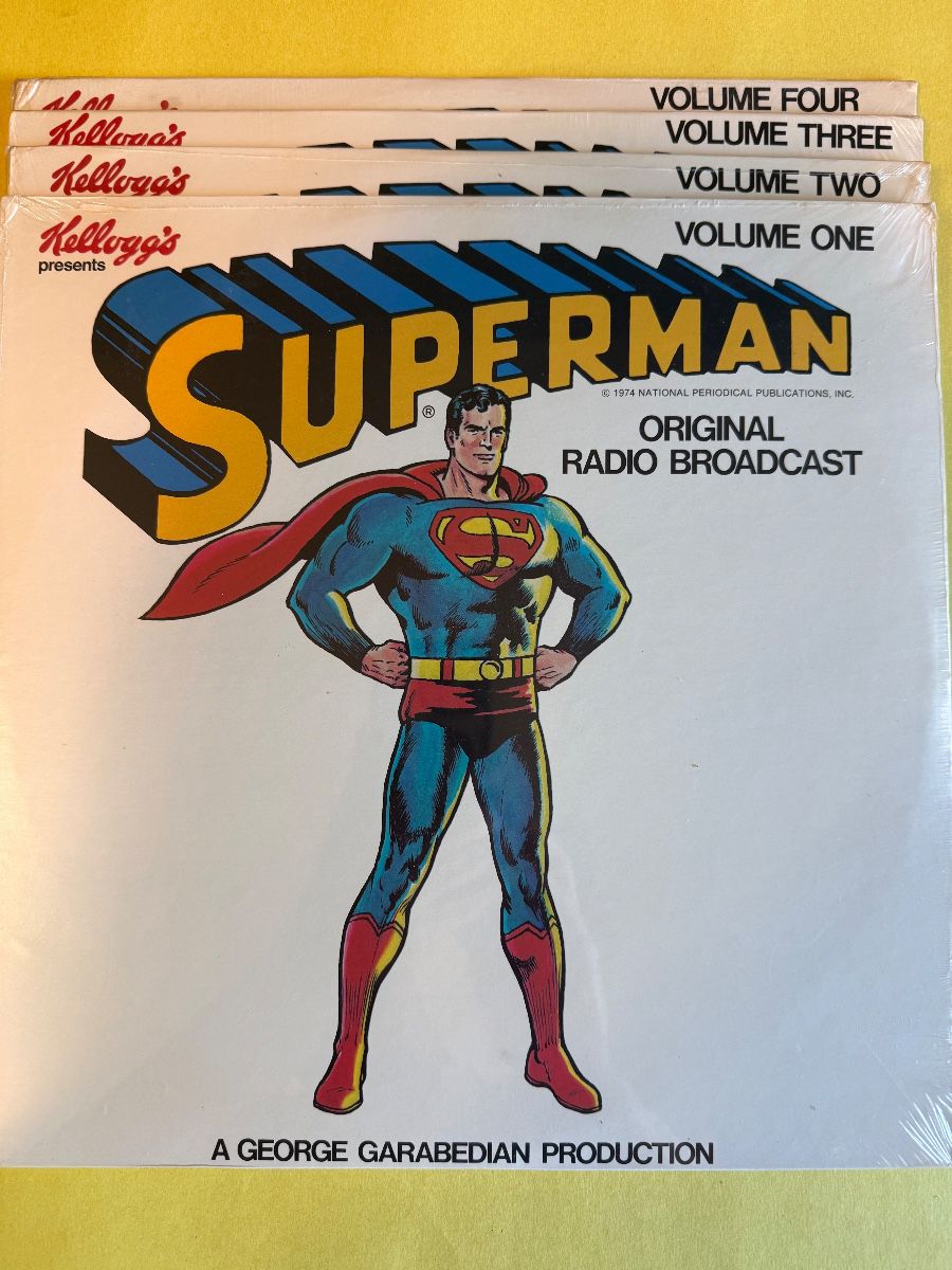 Vintage record of radio broadcast 