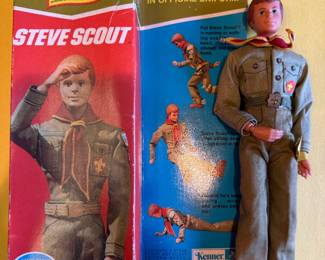 Vintage Boy Scouts figure in original box