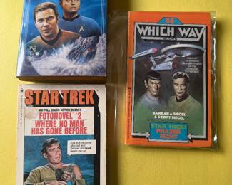 Star Trek novels, plus, books of all kinds!