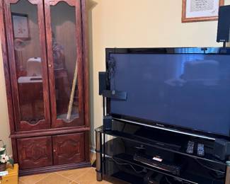 Gun cabinet, television