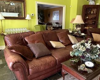 Leather couch 