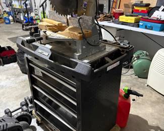 Miter saw, craftsman tool box