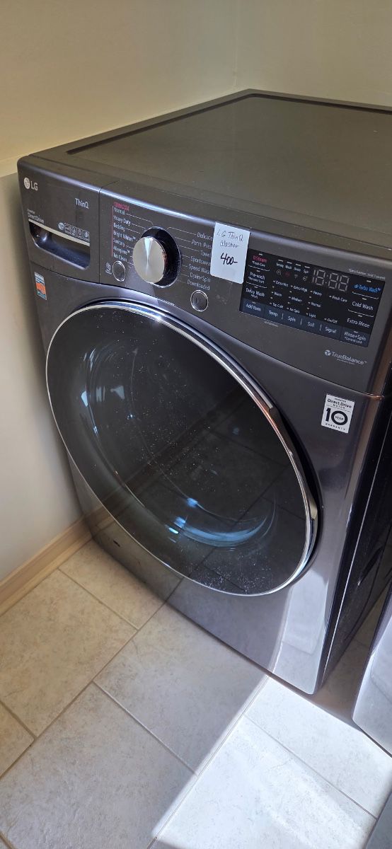 LG Thin Q Washer Black