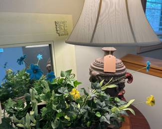 Greenery, lamp, accessories