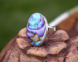 Sterling & Abalone Ring