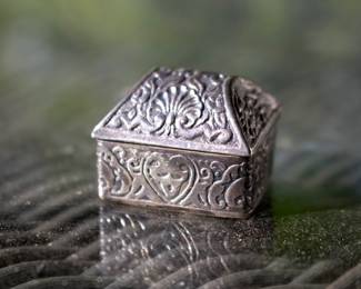 Small Sterling Trinket Box