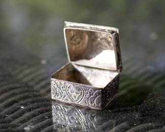 Small Sterling Trinket Box
