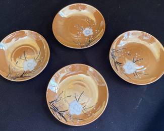 Vintage lusterware saucers