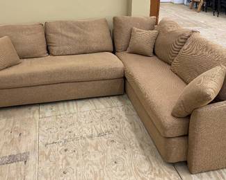 Like new sectional Kramer couch with hide-away queen bed & removable pillows
