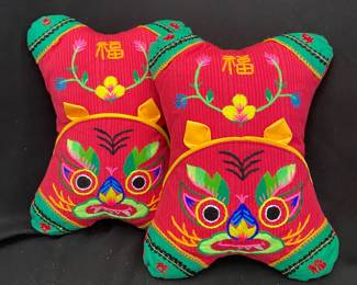 traditional Chinese folk handicraft cloth tiger pillows