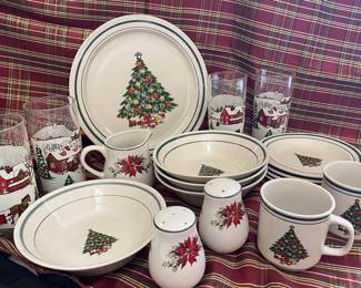 Variety of Christmas dishes