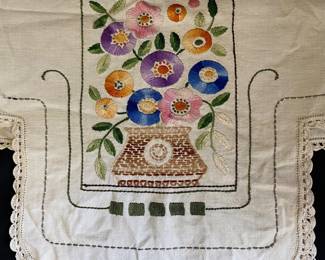 Large selection of hand-embellished textiles