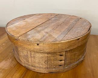 a vintage Shaker-style bentwood cheese box