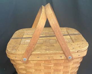 Vintage picnic basket
