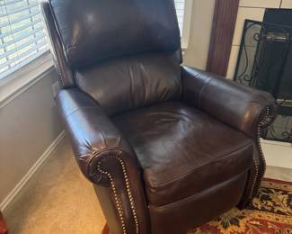Leather recliner 