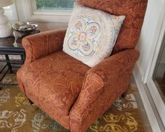 Cozy chair is a recliner!