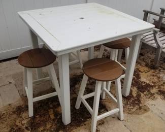 Polywood high-top dining set