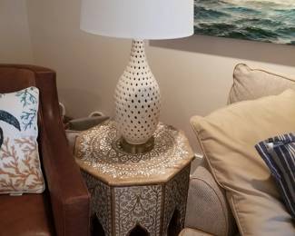 Accent table & table lamp - two available