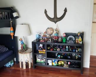 Bookcase; decorative anchor