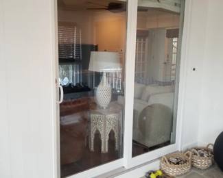 Sliding glass doors - never exposed to weather