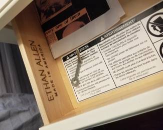 One-drawer end table by Ethan Allen - two available