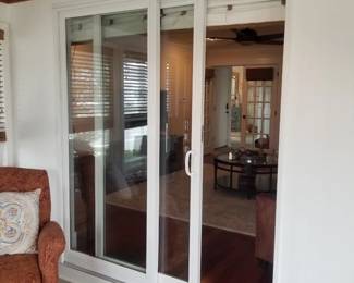 Sliding glass doors - never exposed to weather
