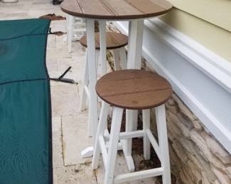 Polywood high-top bar sets - two available