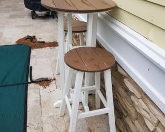 Polywood high-top bar sets - two available