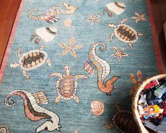 Sealife area rug