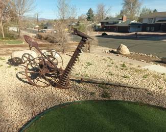 Big rusty farm yard art.  Tow away, non running, no title.