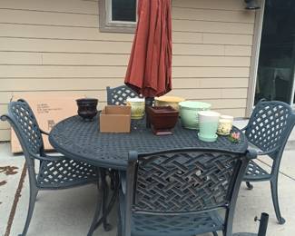 More metal patio furniture