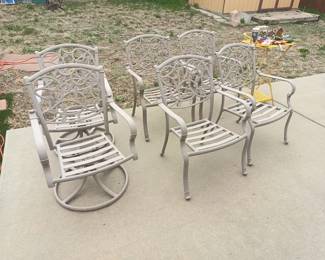 Patio furniture (cushions not pictured)