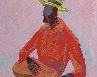 Lot 123: Guitar Player Screen Print