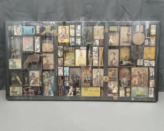 Lot 130: Antique Printer Tray Collage