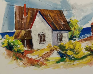 Lot 102: Philip Hicken Signed Beach Art