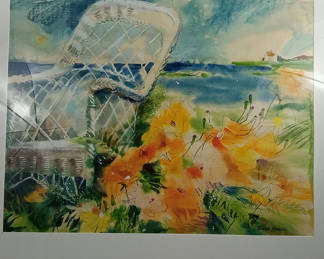 Lot 120: Sarah Brown Framed Watercolor