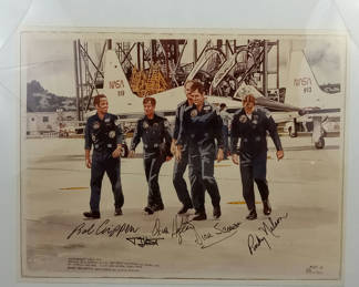 Lot 156: George Guzzi / Astronaut Signed Photo of Art