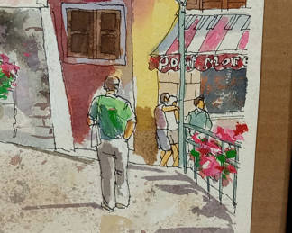 Lot 83: George Guzzi Framed Watercolor