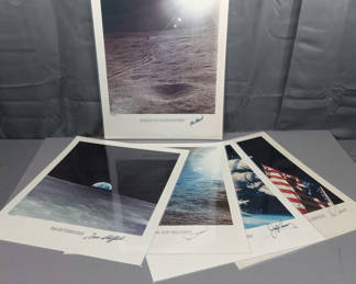 Lot 155: Galaxy Incorporated Signed / Laminated Space Prints