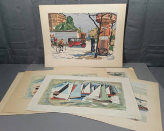 Lot 113: Philip Hicken Serigraphs