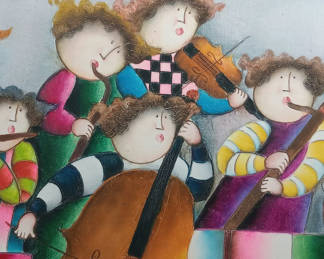 Lot 152: Joyce Roybal  Framed Painting