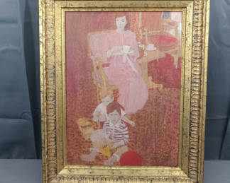 Lot 97: Mark English Framed Illustration on Board