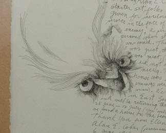 Lot 94: Alan Cober Framed Art & Signed Book