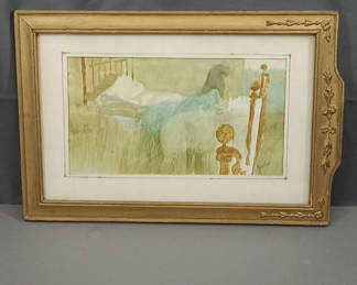 Lot 90: Joseph Bowler Framed Illustration