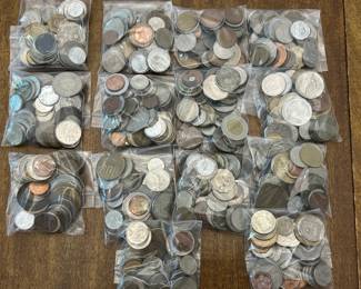Half Pound Treasure Hunt Foreign Coin Bags 1800's to Present