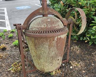 Antique cement mixer