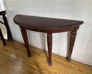 Half oval console table