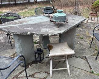 stone outdoor table
